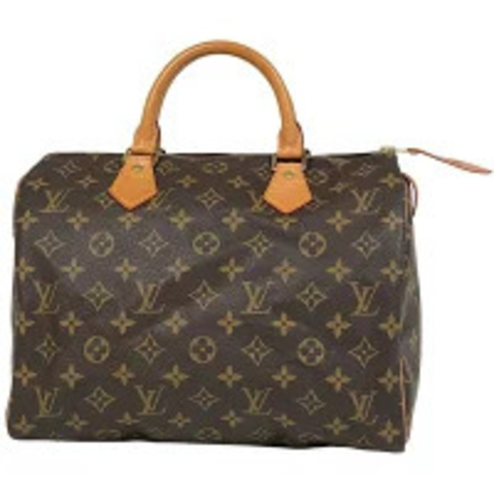 Louis Vuitton Speedy Boston Bag Commuter Handbag Monogram Brown